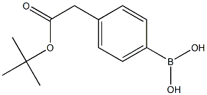 (4-(2-(叔-丁氧基)-2-羰基乙基)苯基)硼酸 结构式
