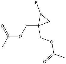 (2-Fluorocyclopropane-1,1-diyl)bis(Methylene) diacetate 结构式
