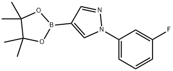 1-(3-Fluorophenyl)-3-(4,4,5,5-tetraMethyl-1,3,2-dioxaborolan-2-yl)-1H-pyrazole 结构式