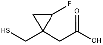 2-(2-Fluoro-1-(MercaptoMethyl)cyclopropyl)acetic acid 结构式