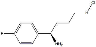 (R)-1-(4-FLUOROPHENYL)BUTAN-1-AMINE HYDROCHLORIDE 结构式