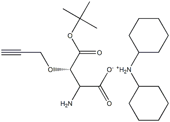 (S)-Boc-2-aMino-3-propargyloxy-propionic acid dicyclohexyl aMMoniuM salt 结构式