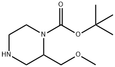 TERT-BUTYL 2-(METHOXYMETHYL)PIPERAZINE-1-CARBOXYLATE 结构式