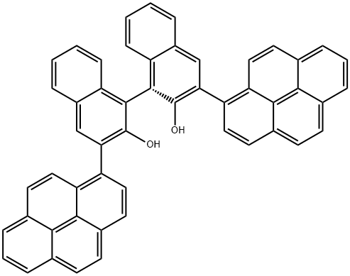(R)-3,3'-二-1-芘基-1,1'-联萘酚 结构式