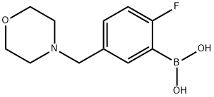 2-氟-5-(吗啉甲基)苯基硼酸 结构式