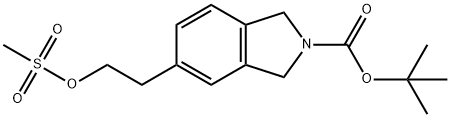 tert-butyl 5-(2-((Methylsulfonyl)oxy)ethyl)isoindoline-2-carboxylate 结构式