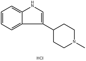 3-(1-Methylpiperidin-4-yl)-1H-indolehydrochloride 结构式