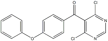 (4,6-dichloropyriMidin-5-yl)(4-phenoxyphenyl)Methanone 结构式