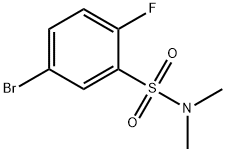 5-溴-2-氟-N,N-二甲基苯磺酰胺 结构式