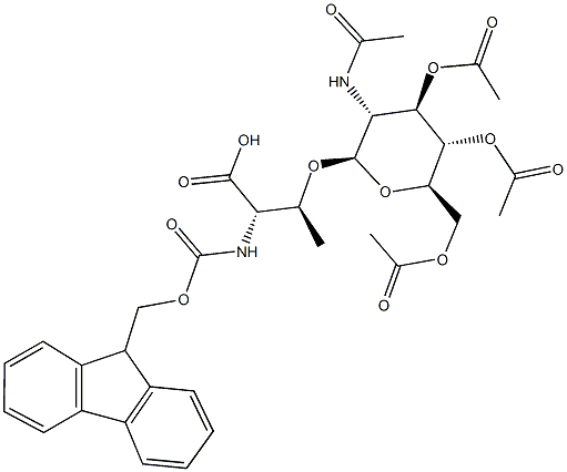 乙酰氨基葡萄糖苏氨酸 结构式