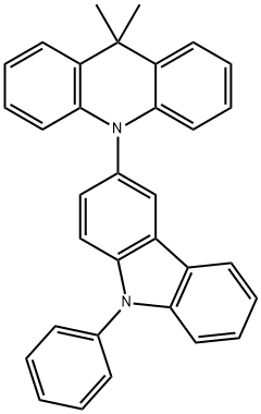 9,1-二氢-9,9-二甲基-1-(9-苯基-9H-咔唑-3-基)-啶 结构式
