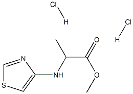 DL-4-噻唑基丙氨酸甲酯二盐酸盐 结构式