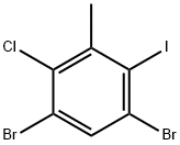 1,5-二溴-2-氯-4-碘-3-甲基苯 结构式