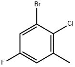 3-溴-2-氯-5-氟甲苯 结构式