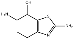 2,6-diamino-4,5,6,7-tetrahydrobenzo[d]thiazol-7-ol 结构式