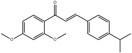 (2E)-1-(2,4-dimethoxyphenyl)-3-[4-(propan-2-yl)phenyl]prop-2-en-1-one 结构式