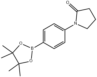 4-(2-氧代-1-吡咯烷基)苯硼酸频哪醇酯 结构式