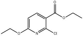 2-氯-6-乙氧基烟酸乙酯 结构式