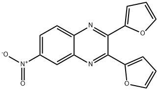 2,3-二(呋喃-2-基)-6-硝基喹喔啉 结构式