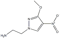 2-(3-甲氧基-4-硝基-1H-吡唑-1-基)乙-1-胺 结构式