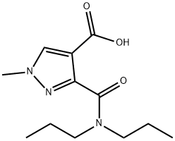 3-[(Dipropylamino)carbonyl]-1-methyl-1H-pyrazole-4-carboxylic acid 结构式
