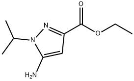 5-氨基-1-异丙基-1H-吡唑-3-甲酸乙酯 结构式