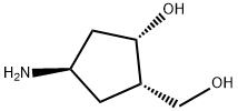(1S,2S,4R)-4-AMINO-2-(HYDROXYMETHYL)CYCLOPENTAN-1-OL 结构式