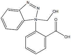 1H-1,2,3-Benzotriazol-1-ylmethyl benzoate 结构式