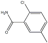 2-氯-5-甲基苯甲酰胺 结构式