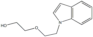 2-[1-(1H-吲哚-1-基)乙氧基]乙醇 结构式