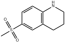 6-甲磺酰-1,2,3,4-四氢喹啉 结构式