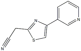 2-(4-(吡啶-3-基)噻唑-2-基)乙腈 结构式