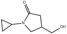 1-环丙基-4-(羟甲基)吡咯烷-2-酮 结构式