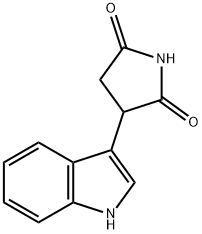 3-(1H-indol-3-yl)pyrrolidine-2,5-dione 结构式