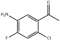 1-(5-Amino-2-chloro-4-fluoro-phenyl)-ethanone 结构式