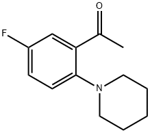 5'-Fluoro-2'-(1-piperidyl)acetophenone 结构式