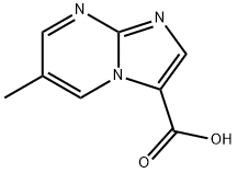 6-甲基咪唑并[1,2-A]嘧啶-3-甲酸 结构式