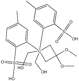 (1-HYDROXYMETHYL-3,3-DIMETHOXYCYCLOBUTYL)METHANOL BISP-TOLUENESULFONATE 结构式
