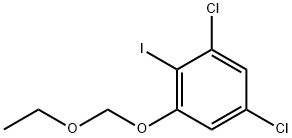 1,5-二氯-3-(乙氧基甲氧基)-2-碘苯 结构式