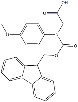 N-FMOC-RS-4-甲氧基苯甘氨酸 结构式