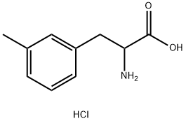 DL-3-甲基苯丙氨酸盐酸盐 结构式