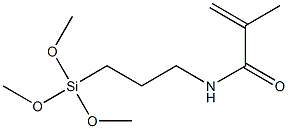 2-甲基-N-[3-(三甲氧基硅烷基)丙基]-2-丙烯酰胺 结构式