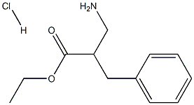 3-氨基-2-苄基丙酸酯盐酸盐 结构式