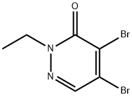 4,5-Dibromo-2-ethyl-2H-pyridazin-3-one 结构式