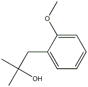 1-(2-methoxyphenyl)-2-methylpropan-2-ol 结构式