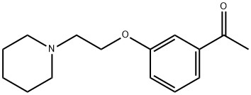 1-[3-(2-PIPERIDIN-1-YL-ETHOXY)-PHENYL]-ETHANONE 结构式