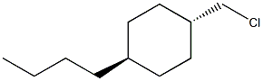 反-1-丁基-4-氯甲基环己烷 结构式