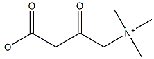3-氧代-4-(三甲基氨)丁酸酯 结构式