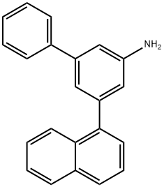 5-(1-萘基)-[1,1'-联苯]-3-胺 结构式