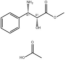 (2R,3S)-3-phenylisoserine methyl ester acetate 结构式